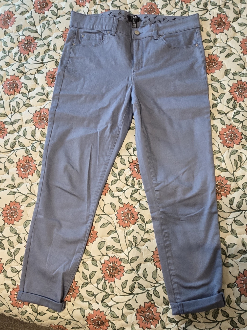 Jones New York Light Blue Skinny Stretch Pants sz 10